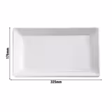 (6 Stück) GN-Tablett 1/3 - PURE - Melamin - Höhe: 30mm - Weiß