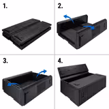 CAMBRO | CAM GOBOX® - Contenitore pieghevole a carico dall’alto - GN 1/1 - Nero