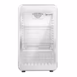 Tezgah Altı Mini Buzdolabı - 495mm - 113L - 1 Cam kapı - Siyah / Gümüş - Gerundete Cam kapı, Çift camlı