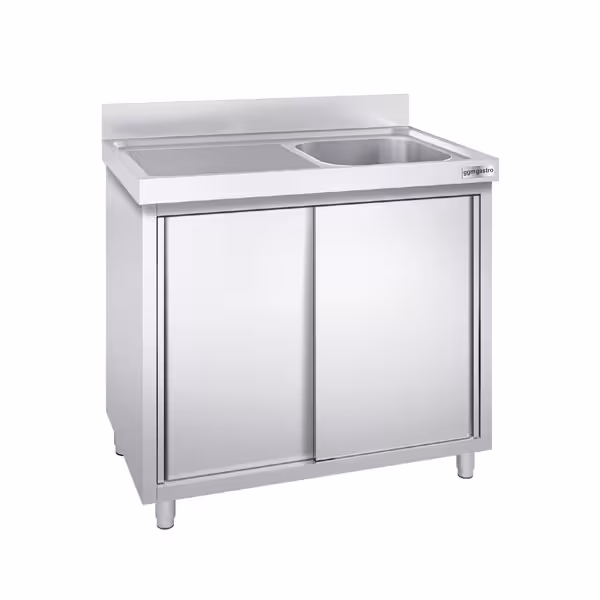 Spülschrank PREMIUM - 1000x700mm - mit 1 Becken rechts