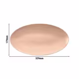 (2 pieces) SELTMANN WEIDEN | Rectangular Coupe Serving Platter – 330x180 mm - Rose Pink - Porcelain