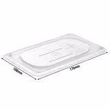 (6 τεμάχια) CAMBRO | Camview® - Καπάκι GN 1/9 από συμπολυμερές - με λαβή - Διαφανές - Χωρίς BPA