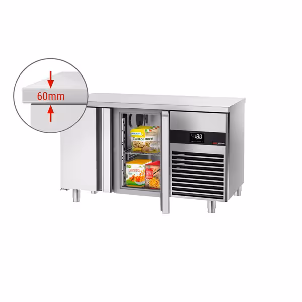 Vrieswerkbank PREMIUM - 1400x700mm - 281 liter - met 2 deuren