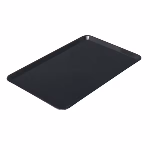 Presenteerschaal - Kunststof - 420x280x18mm - rechthoekig - zwart