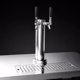 Tireuse à bière professionnelle - 2x 50L fûts - 2 robinets - 1240x620mm - 2 portes pleines