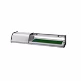 Vetrina sushi refrigerata PREMIUM PLUS - 1268x410mm - 4x GN 1/3 - vetro frontale curvo