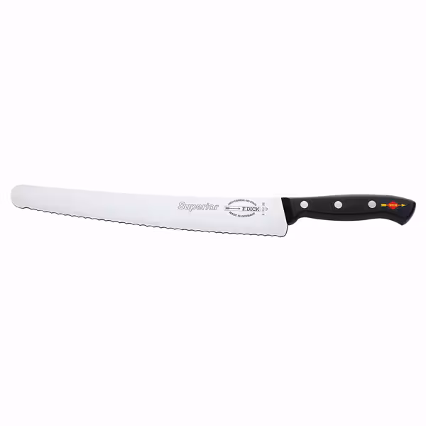 F. DICK | Superior Serrated Pastry Knife 26 cm – Black/Silver Handle - X55CrMo14