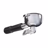 Koffiefilterdrager enkeluitloop 7g - Zwart - Rvs - Ø58,8mm - Kunststof handvat - voor Allegro, Eminence, Grace & Suprema