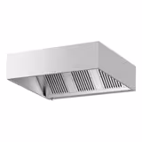 Commercial Wall-Mounted Extractor Hood - 1800mm - Baffle Filters & Lighting