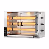 Gas Hähnchengrill - 14,1 kW - mit 3 Spießen für bis zu 15 Hähnchen