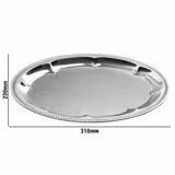 (6 db) tálca - KAFFEEHAUS - rozsdamentes acél - 310x230mm - magasság: 15mm