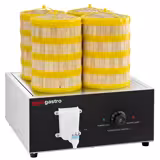 Steam Cooker / Dumpling Steamer - 2.5kW - Manual - incl. 16 Bamboo Baskets & 4 Lids