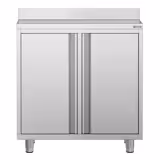 Armoire de travail pour machine à café filtre - 1000x600mm - avec dosseret - 2 portes battantes