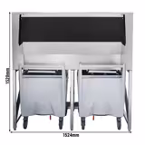 Commercial Ice Storage Bin - 400kg - incl. Transport Trolley - for ice makers EWI403VHN, EWMI335 & FEI390