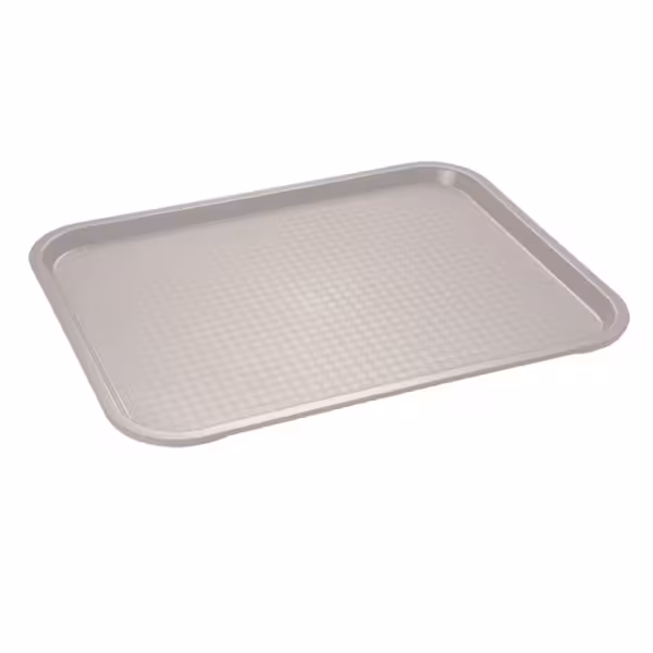 (6 pieces) Canteen Serving Tray Set – Polypropylene - 450×355mm - Brown - Textured Surface