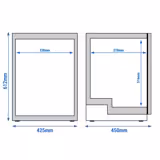 LIEBHERR | Commercial Undercounter Refrigerator PREMIUM – 44 L - 2–12 °C - Graphite Grey Interior