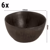 (6 pcs) Dessert Bowl - Tama - Stoneware - round - Ø 150mm - Blue