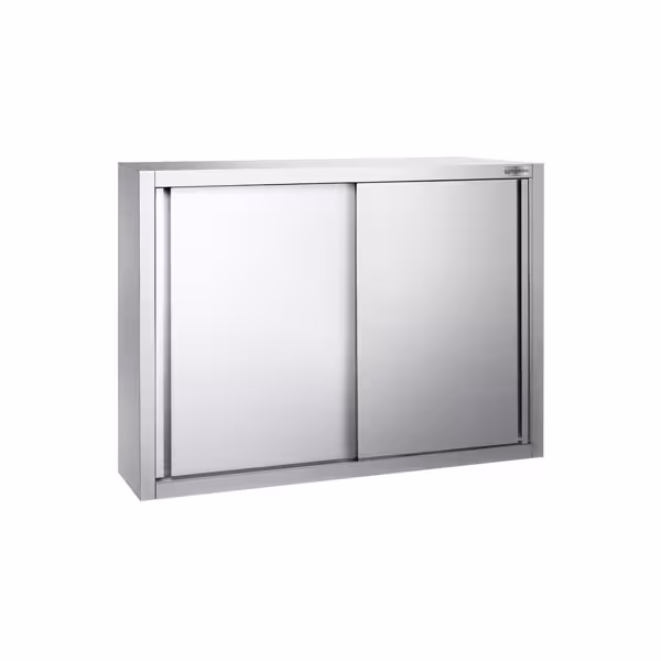 Edelstahl Wandhängeschrank PREMIUM - 1000x400mm - mit Schiebetür - 1000mm hoch