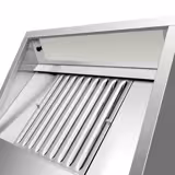 Wandafzuigkap RVS - 700mm diep - 800mm - zonder motor - met 1 labyrintfilter en verlichting