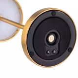 Tafellamp - MERLE Micro - LED - oplaadbaar - draadloos - IP54 - dimbaar in 3 standen - Ø90mm - Goud