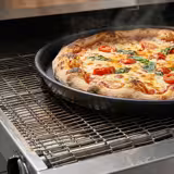 Doorloop pizzaoven - 1400x2000x1110mm - 2 kamers - tot 350°C - Touch - Bandbreedte: 650mm