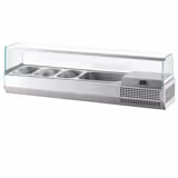 Countertop Prep Well / Refrigerated Topping Unit PREMIUM PLUS - 1328x450mm - 5x GN 1/4