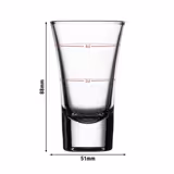 (12 db) Likőrös pohár - MUNICH - 60 ml - 20 ml és 40 ml-re kalibrálva