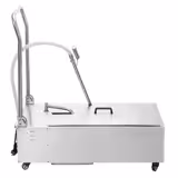 Oljefiltreringssystem - 48 l/min - 370 W - 450x890x880 mm - 220–240 V - 50 Hz - på hjul - rostfritt stål - för fritösolja - inkl. 5 filter