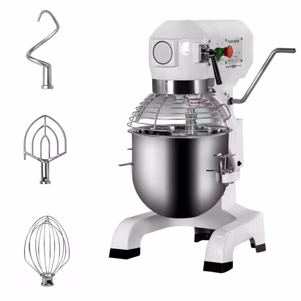 Planetenrührmaschine - 20 Liter - 750 Watt - inkl. 3 Rühraufsätze