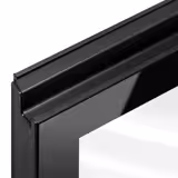 Bar- & Getränkekühltisch ECO - 2002mm - 3 rahmenlose Glastüren - Schwarz