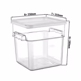 Bac alimentaire avec couvercle - 7,6 litres