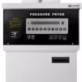 Fritadeira elétrica de alta pressão - 24L - 13,5kW - Controlo digital - com sistema de filtragem de óleo