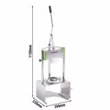 Manual pineapple peeler with corer – with 2 blade attachments Ø 74 & 89 mm – with lever mechanism