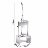 Manual Pineapple Peeler – with 2 Interchangeable Blades Ø 74 & 89 mm – Removes Core & Peel