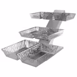 Soporte para pan - acero inoxidable - Altura: 460mm - incl. 7 cestos de inserción, gruesos