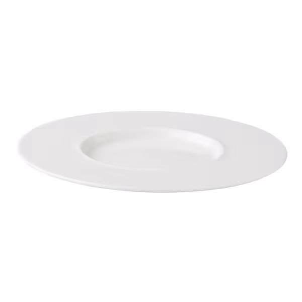 (6 pcs) WHITE DELIGHT - Coffee saucers - Ø190mm - White