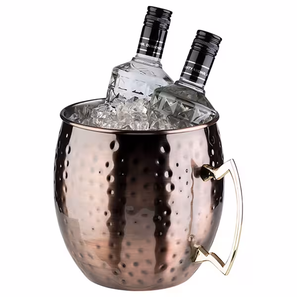 Pullonjäähdytin - MOSCOW MULE - ruostumaton teräs - 5 l - Ø 250 mm - kupari