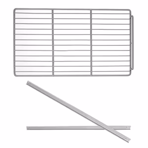 Gecoate draagrooster incl. RVS geleiders - 560x320mm - voor koeltables/voorbereidingstafels SAS & POS - diepte 700mm motor onder