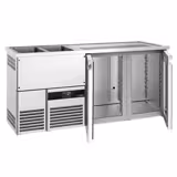 Direct Draw Beer Dispenser / Kegerator PREMIUM - 1950x700mm - Double Glass Doors