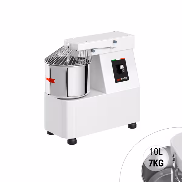 Deegkneedmachine / Spiraalkneder - 10L / 7kg deeg - vaste kom - 230V