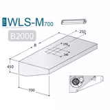 Commercial Wall-Mounted Extraction Canopy - with Motor - 2000mm - Speed Controller, Baffle Filters & LED Lighting