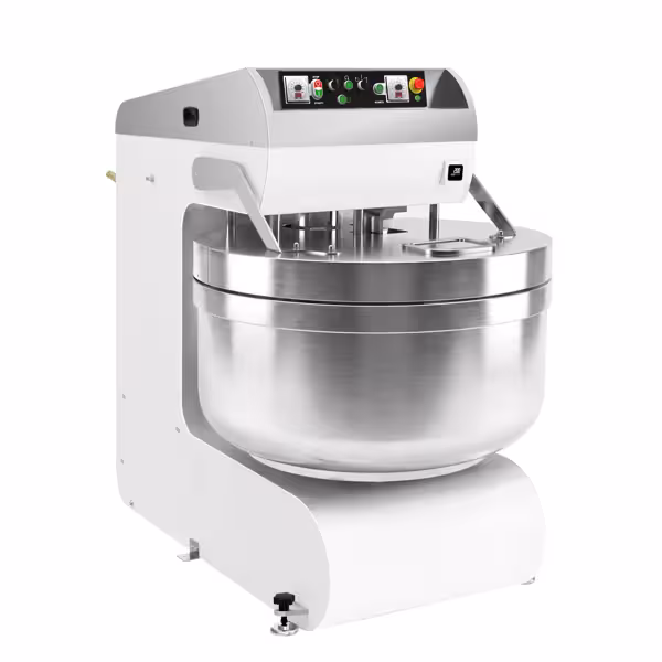 Commercial Spiral Dough Mixer - 368L / 250kg - Twin Speed - Fixed Head & Bowl - with Timer - 400V 3‑Phase - Twin Motor Drive - For Pizza & Bread Dough