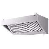 Commercial Wall-Mounted Extraction Canopy - 1400mm - with Baffle Filters & LED Lighting