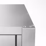 Armadio pensile in acciaio inox ECO - 2000x400mm - con porte scorrevoli - 650mm di altezza