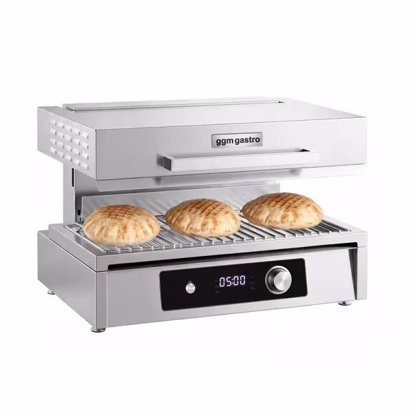 Pita Oven / Salamander - Infrarood - 6kW - 230V - Digitale bediening - In hoogte verstelbaar verwarmingselement