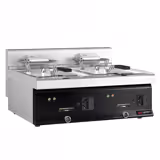 Freidora doble eléctrica - 10+10L - 16,0kW - con grifo de vaciado