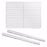 Griglia portante - EN 600x400 - 1050x410mm - con binari in acciaio inox - per BGI, BKGI, BKI, BTGI, BZI & POI (profondità 800mm)