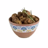 (6 stuks) Schaal - ARABESQUE - Melamine - 0,2L - rond - Ø100mm - stapelbaar - Terracotta/Blauw