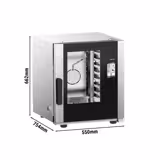 Electric Commercial Combi Oven - Touchscreen Controls - 5x GN 2/3 - incl. Core temperature probe