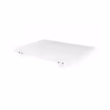 Prkénko na krájení - 250x400 mm - Tloušťka: 20 mm - HACCP vyhovuje - Polyetylen (PE) - bílá - se 2 zarážkami - protiskluzové
